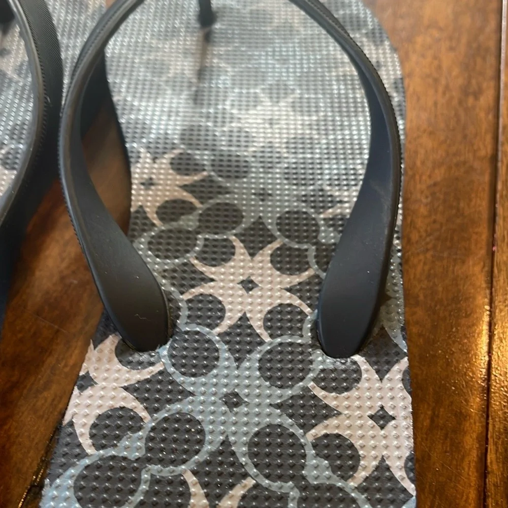 Coach Alessa Women's Patterned Blue Sandals